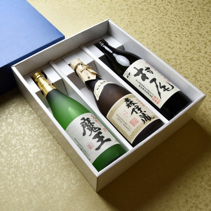 楽天市場】魔王・森伊蔵・村尾／小瓶3本セット〔ギフト箱M付〕（720ml 