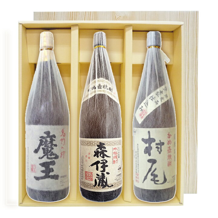 楽天市場】【送料無料】森伊蔵 村尾 魔王（1800ml×3）〔ギフト箱V付 