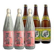 天誅／白玉の露◆1800ml各3本計6本セット◆≪包装のし不可≫【送料無料】【常温便限定】『さんさんセット…