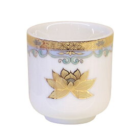 茶湯器　金彩蓮　1.6　陶器製【ゆのみ】【湯呑み】【カラツ】【バラ売り】【単品】