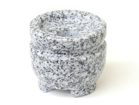 【御影石（ミカゲ石）】美幸石　お墓用線香立て　玉香炉　2.5寸【墓石用】