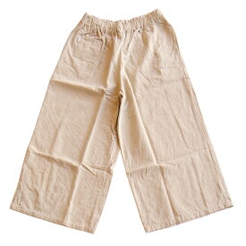 [SOU・SOU]綿麻　広形もんぺ (ひろなりもんぺ)　練色【SOU・SOUお遍路Style】【巡礼用品】【四国八十八箇所】