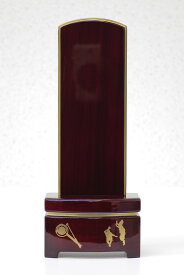 【お位牌】阿波おどり　紫檀　雪月花　雪丸　オリジナル　鏡面仕上げ　5寸