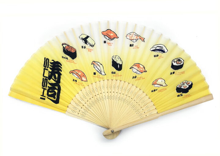 楽天市場】シルク扇子 寿司【和小物】【和雑貨】【日本】【鮨】 : ぶつ 