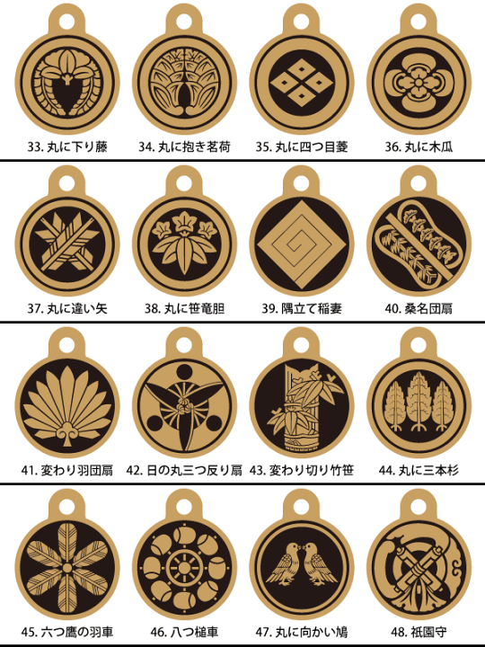 家紋　ストラップ 楽天市場】家紋 木札根付 【さまざまな家紋にご対応】【ストラップ