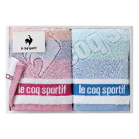 le coq sportif ルコック ビッグロゴ フェイスタオル2P 日本製 繊維 内祝い 結婚内祝い 出産内祝い 景品 結婚祝い 引き出物 香典返し ギフト お返し タオルギフト