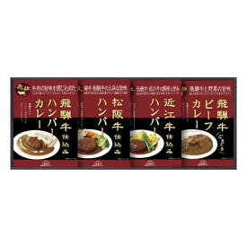 飛騨高山ファクトリー 松阪牛・近江牛・飛騨牛仕込みハンバーグ＆カレー詰合せ 食品 内祝い 結婚内祝い 出産内祝い 景品 結婚祝い 引き出物 香典返し ギフト お返し