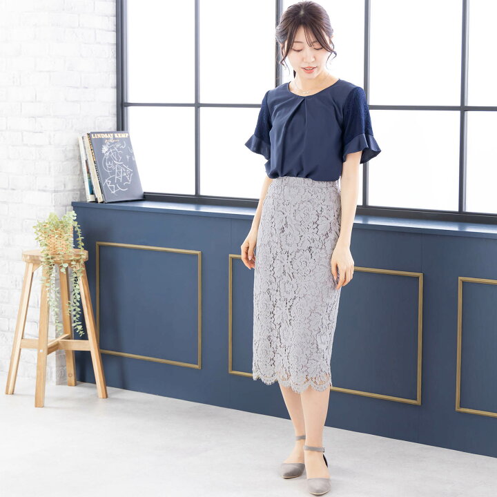 楽天市場】ブラウス レディース オフィス 大きめ 通勤服 bow 半袖 透け 