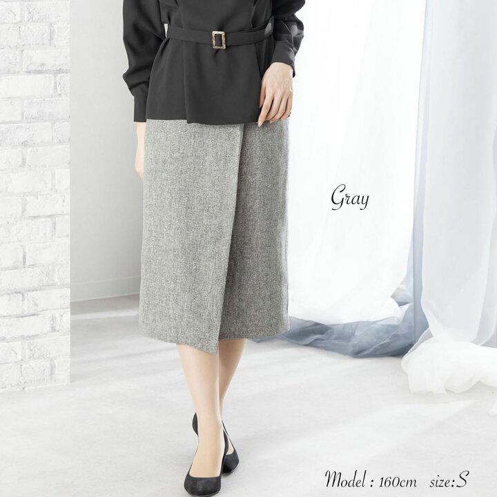 楽天市場】タイト スカート オフィス 通勤服 レディース bow ラップ風 