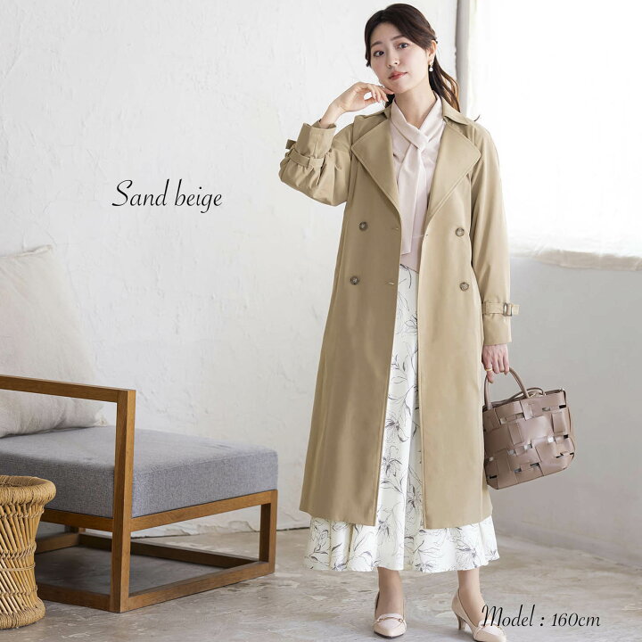 楽天市場】【3,000円OFF】トレンチコート 通勤服 レディース bow 
