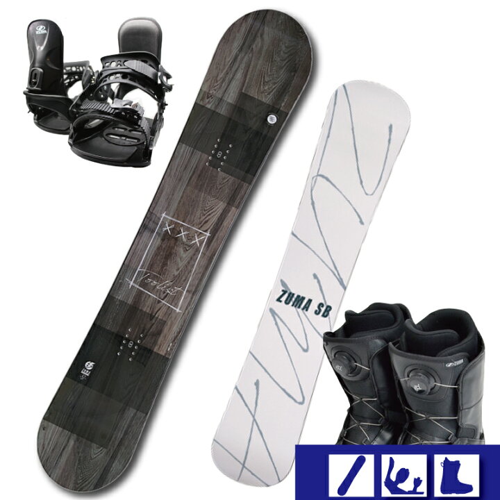 楽天市場】2024 スノーボード 3点セット ZUMA -TOOLIST-BLACK+  