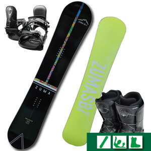 ēׁInCubhbJ[ݒy2025zXm[{[h 3_Zbg ZUMA -EXCLUSIVE_BLACK+ rfBO + _Cu[cty139cmE143cmE147cmE151cmE155cmz