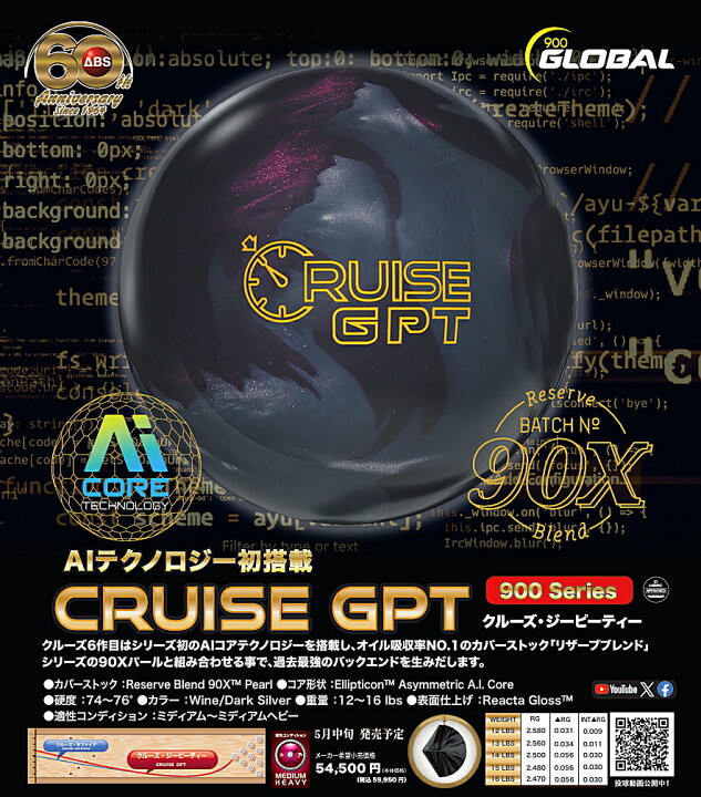 楽天市場】【900GLOBAL】 クルーズ・GPT : ボウラーズショップ プリメーロ 