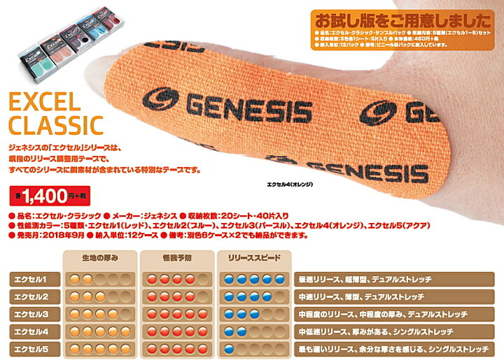 楽天市場】【メール便可】 【GENESIS】 エクセル・クラシック  