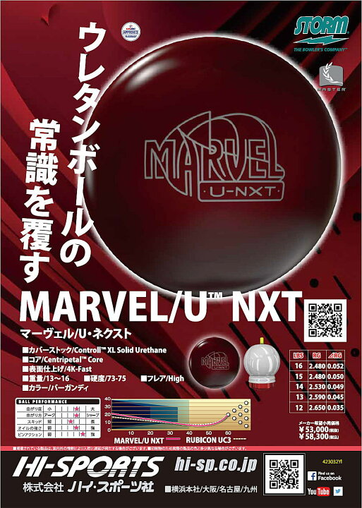 楽天市場】【STORM】 マーヴェル U ネクスト（ウレタン） : ボウラーズ  