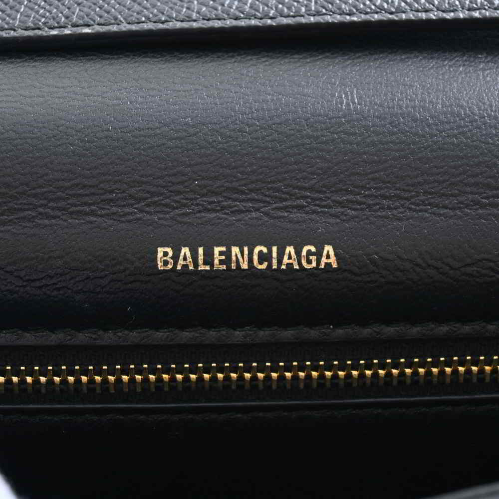 【中古】 Balenciaga バレンシアガ レザー エブリデイ ヴィル ショルダーバッグ ブラック by | ブランド楽市