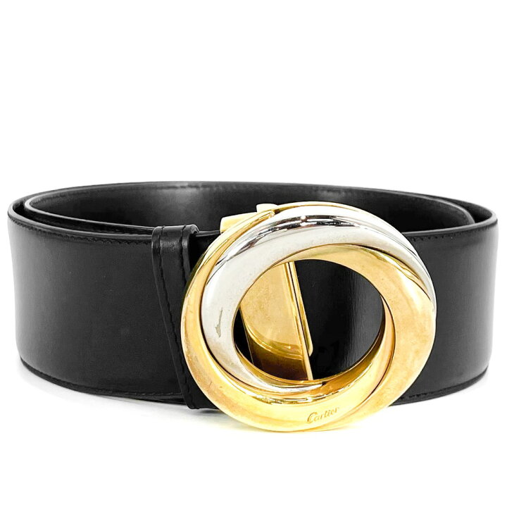 中古】 カルティエ Cartier ベルト 代える バックル ブラック ブラウン 