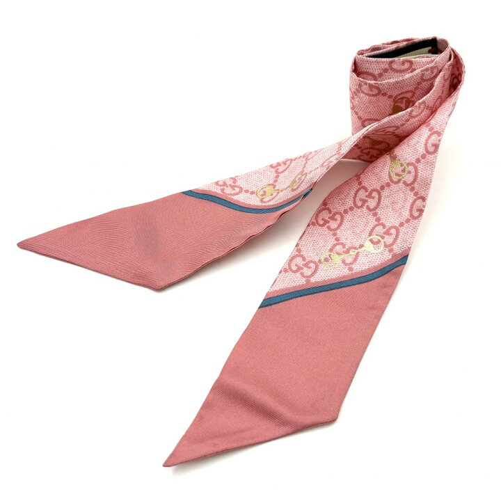 GUCCI - GUCCI GGプリント ホースビット シルクスカーフ 662576 3G001 