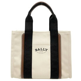 バリー ハンドバッグ レディース DRYVALIA トートバッグ 肩掛け 鞄 かばん BALLY キャンバス レザー ベージュ ブラック 黒 美品【中古品】