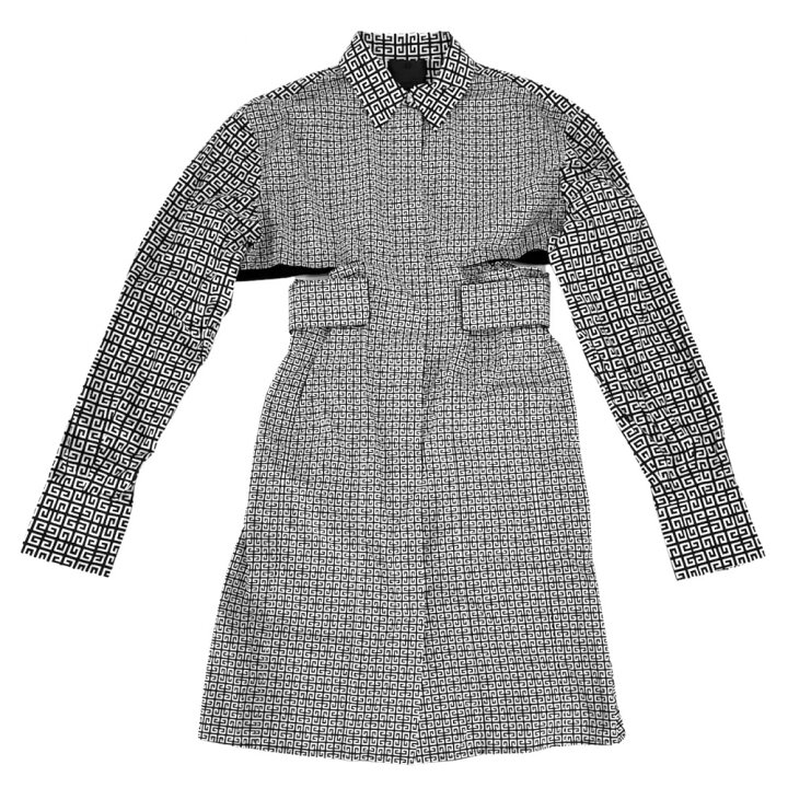 楽天市場】ジバンシー ワンピース レディース 総柄 シャツワンピース  