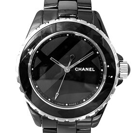 【最終価格】 シャネル 腕時計 メンズ J12 アンタイトル 黒文字盤 AT CHANEL H5581 自動巻き セラミック ブラック 黒【中古品】