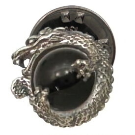 ブラック & ドラゴン シルバーピンズ ピンバッジ