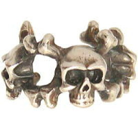 ラスティ"ボーン"スカル シルバーイヤーカフスメンズ イヤーカフス