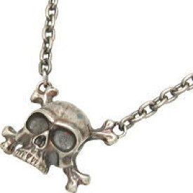 ラスティ"チェーン"スカル シルバーペンダントネックレス