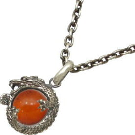 レッド & ドラゴン シルバーペンダントトップ