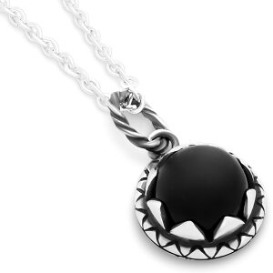 ブラックスター ラウンド シルバーペンダントトップ*FREE STYLE(フリースタイル)