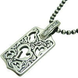 5CZストーンアラベスクマルチハート シルバードッグタグペンダント*FREE STYLE(フリースタイル)