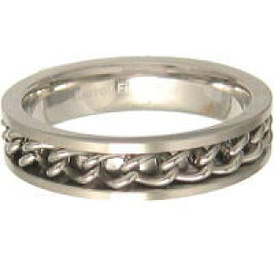 チェーンバンドステンレスリング(指輪)*FREE STYLE(フリースタイル)Stainless