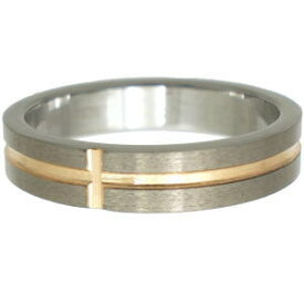 ゴールドクロスタングステンリング(指輪)*FREE STYLE(フリースタイル)Tungsten