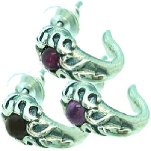 アラベスクストーン シルバーピアス*FREE STYLE(フリースタイル)ガーネット/アメジスト/