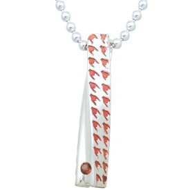 (1月)ガーネット レッド チドリ (千鳥格子) ツイスト シルバー ペンダント トップ*SWANKY(スワンキー)誕生石