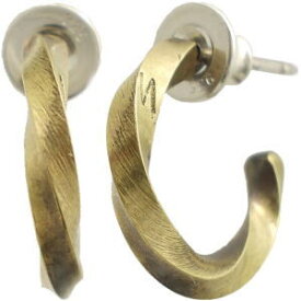 クレイジースタンプフープブラスピアス(ペア)*SWANKY(スワンキー)