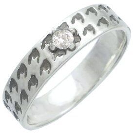 (4月)ジルコニア チドリ シルバーリング(指輪)*SWANKY(スワンキー) 千鳥格子 誕生石