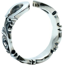 フリー ブラック アラベスク ホースシュー シルバーリング（指輪）*AQUA SILVER(アクアシルバー)