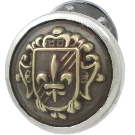 ブラス フレア エンブレム シルバーピンバッジ ピンズ