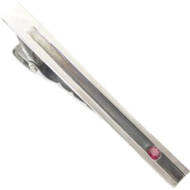 (7月)ルビー クールライン シルバー925ネクタイピン 誕生石