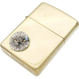 (12月)タンザナイト カエルとスイレン ブラスジッポ誕生石