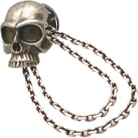 ラスティ スカル"2" シルバーピンズ ビンバッジ