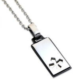 �u���b�N�t���[���N���X�X�e�����X �y���_���g �l�b�N���X Stainless