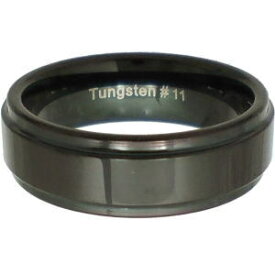 ブラックワイドバンドラインタングステン リング ( 指輪 ) Tungsten
