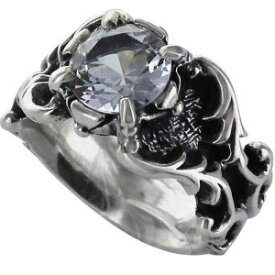 トラヴィスワーカー(TRAVIS WALKER)* ドラゴン ウィズ ジルコニア シルバーリング（指輪）