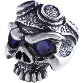 トラヴィスワーカー(TRAVIS WALKER)* ウェルダースカル ウィズ ジルコニア シルバーリング（指輪）