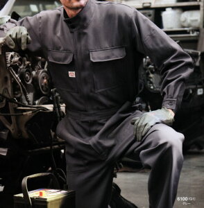 長袖 つなぎ ツナギ つなぎ服 作業服 作業着 オートバイ auto-bi つなぎおしゃれ【長袖つなぎ】山田辰(オートバイ)6100 耐酸 ツヅキ服