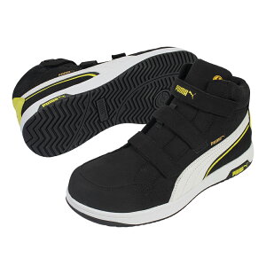 【PUMA】 AIRTWIST 2.0 (63.203.0 BLACK) MID H&L 反射材で視認性を高め安全性に配慮 軽量クッションで快適な作業をサポート 安全靴 セーフティーシューズ ※小さいサイズ専用カート【2026秋冬新商