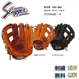 【刺繍無料・湯もみ型付無料】久保田スラッガー 軟式グローブ KSN-BR2 内野手用 お取り寄せ品 スラッガー