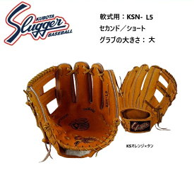 【グローブ刺繍無料・湯揉み型付無料】久保田スラッガー軟式グラブ KSN-L5　内野手用　お取り寄せ品